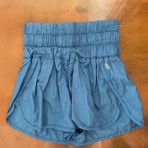 blue free people shorts
